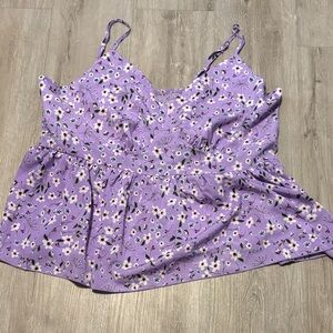 SHEIN Lavender Floral Camisole Top